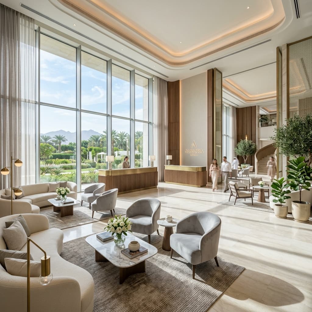 Hotel Lobby Interior